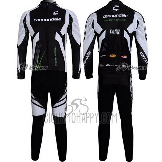 Cannondale Cycling Jersey Bib Tight 2012 Men Long Sleeve Black